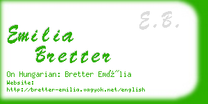 emilia bretter business card